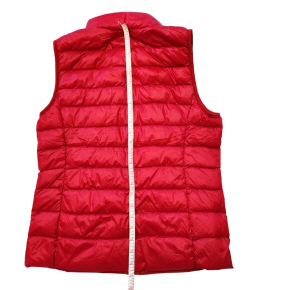 NWT 89th & Madison Red Lightweight Packable Down Vest Size M - Picture 13 of 15